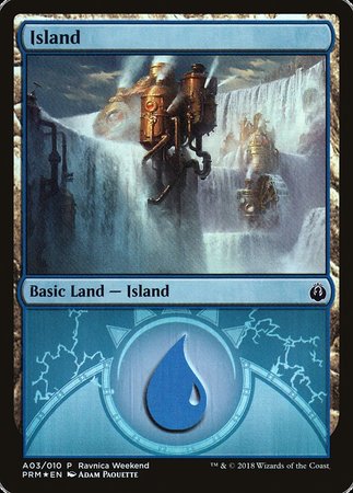 Island - Izzet (A03) [GRN Ravnica Weekend] | Gaming Infinity