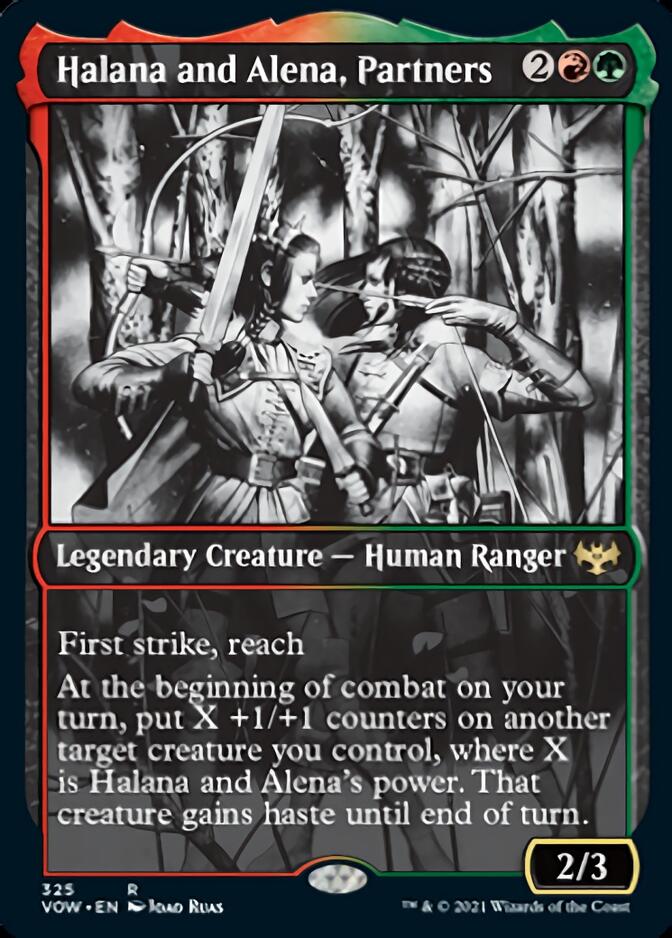 Halana and Alena, Partners (Showcase Eternal Night) [Innistrad: Crimson Vow] | Gaming Infinity