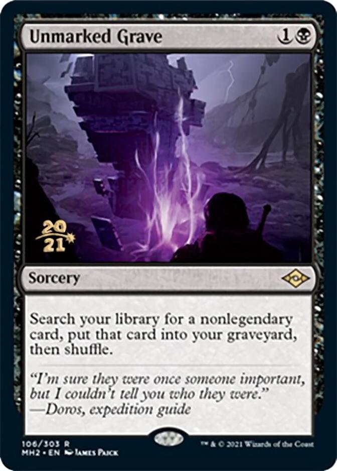 Unmarked Grave [Modern Horizons 2 Prerelease Promos] | Gaming Infinity