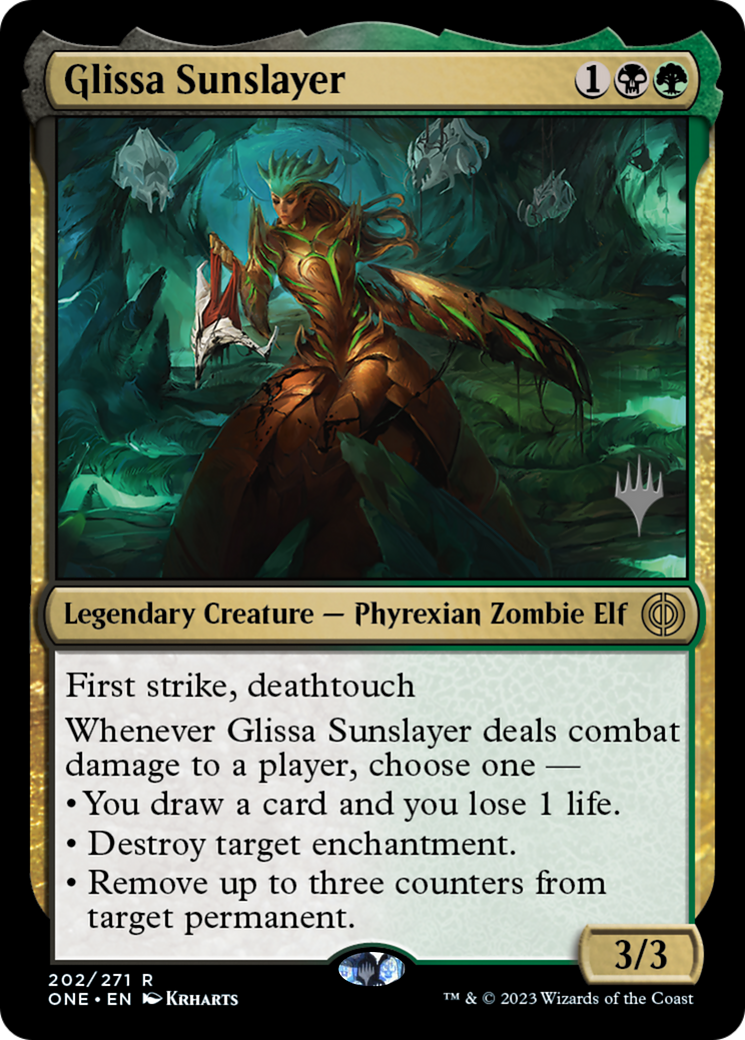 Glissa Sunslayer (Promo Pack) [Phyrexia: All Will Be One Promos] | Gaming Infinity