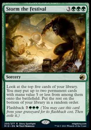 Storm the Festival (Promo Pack) [Innistrad: Midnight Hunt Promos] | Gaming Infinity