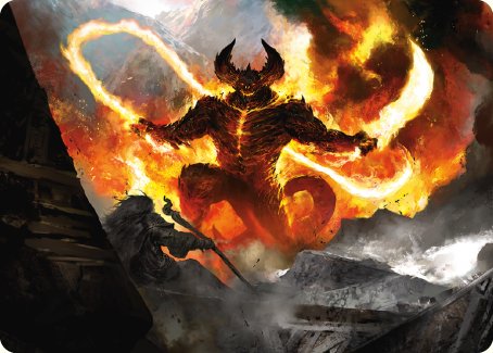 The Balrog, Flame of Udun Art Card [The Lord of the Rings: Tales of Middle-earth Art Series] | Gaming Infinity