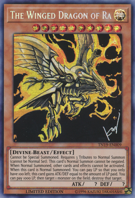 The Winged Dragon of Ra [TN19-EN009] Prismatic Secret Rare | Gaming Infinity