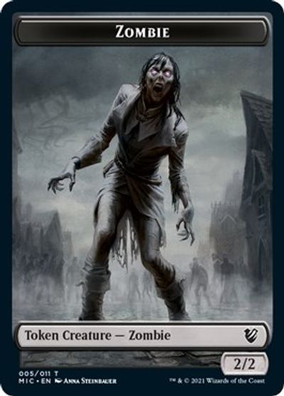 Zombie (005 MIC) // Zombie (005 MID) [Innistrad: Midnight Hunt Commander] | Gaming Infinity