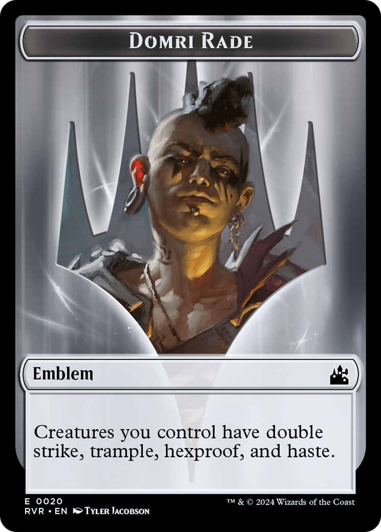 Domri Rade Emblem [Ravnica Remastered Tokens] | Gaming Infinity