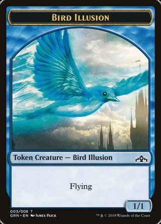 Bird Illusion Token [Guilds of Ravnica Tokens] | Gaming Infinity