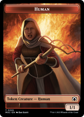Tentacle // Human (26) Double-Sided Token [March of the Machine Commander Tokens] | Gaming Infinity