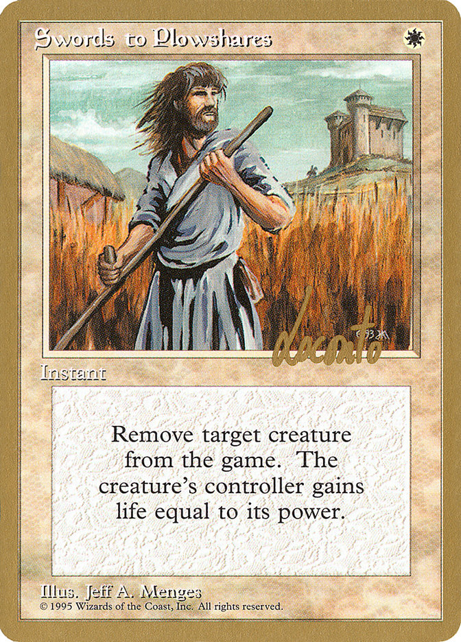 Swords to Plowshares (Michael Loconto) [Pro Tour Collector Set] | Gaming Infinity