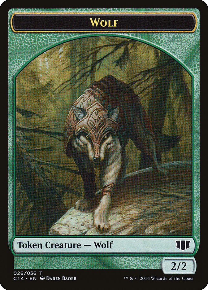 Treefolk // Wolf Double-sided Token [Commander 2014 Tokens] | Gaming Infinity