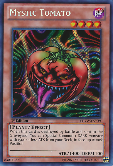 Mystic Tomato [LCYW-EN239] Secret Rare | Gaming Infinity