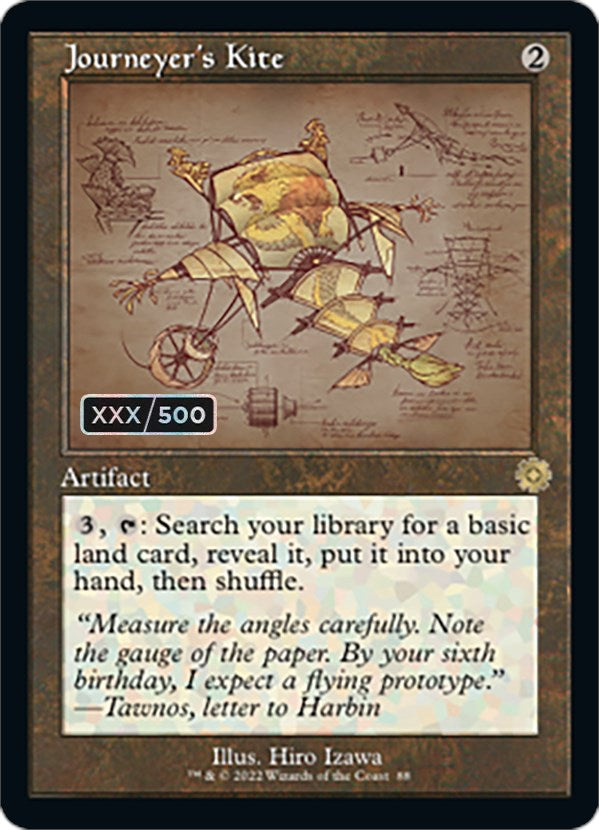 Journeyer's Kite (Retro Schematic) (Serial Numbered) [The Brothers' War Retro Artifacts] | Gaming Infinity