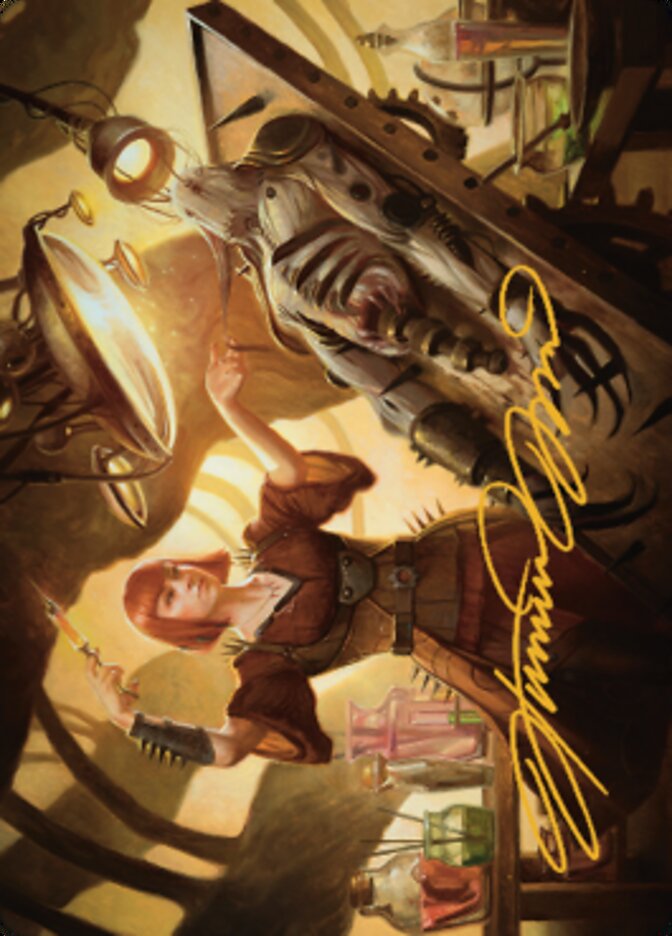 Ashnod, Flesh Mechanist Art Card (Gold-Stamped Signature) [The Brothers' War Art Series] | Gaming Infinity