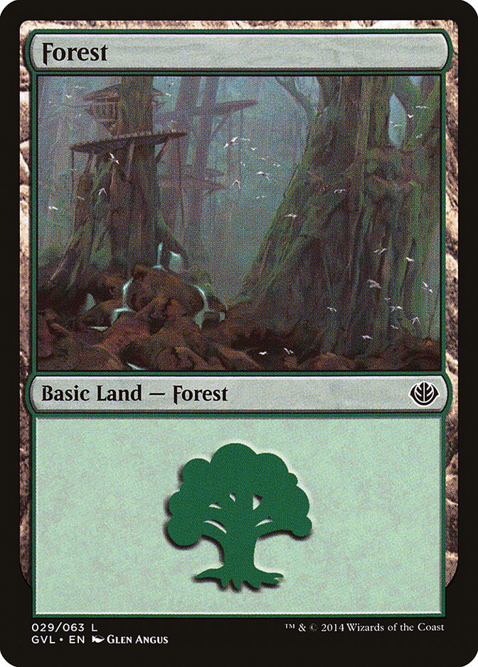 Forest (29) (Garruk vs. Liliana) [Duel Decks Anthology] | Gaming Infinity