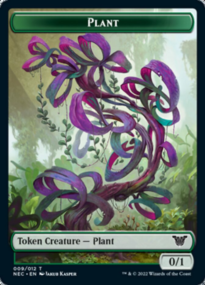 Plant // Treasure Double-sided Token [Kamigawa: Neon Dynasty Commander Tokens] | Gaming Infinity