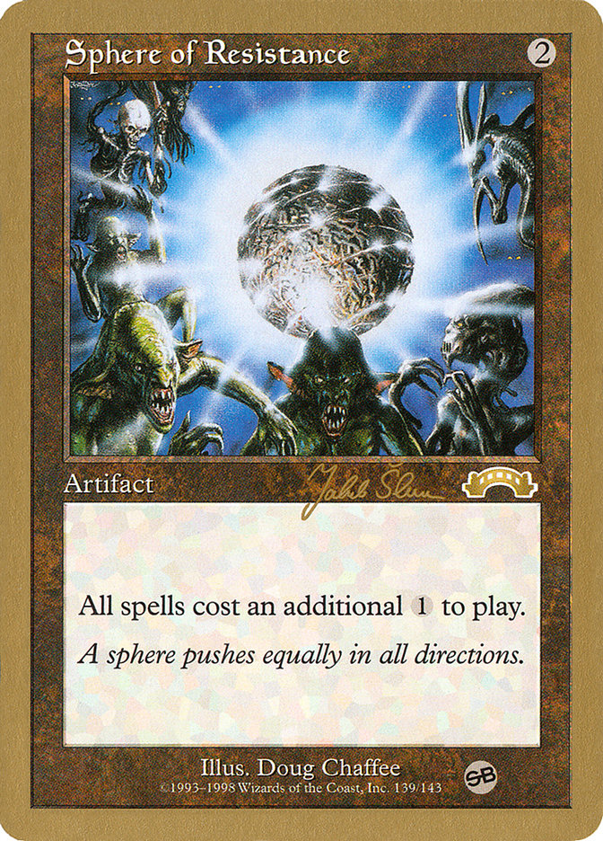 Sphere of Resistance (Jakub Slemr) (SB) [World Championship Decks 1999] | Gaming Infinity