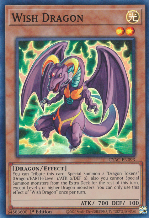 Wish Dragon [CYAC-EN093] Super Rare | Gaming Infinity