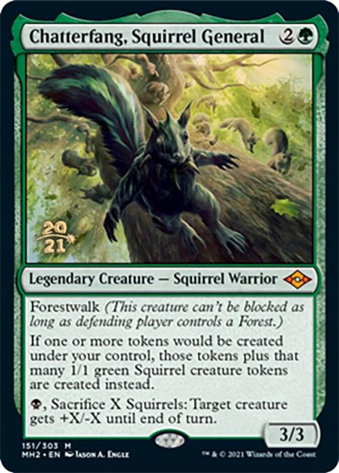 Chatterfang, Squirrel General [Modern Horizons 2 Prerelease Promos] | Gaming Infinity