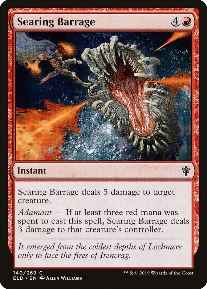Searing Barrage [Throne of Eldraine] | Gaming Infinity