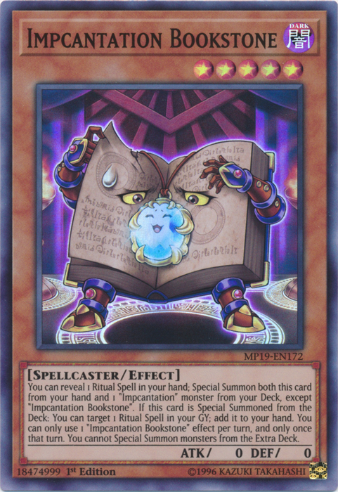 Impcantation Bookstone [MP19-EN172] Super Rare | Gaming Infinity