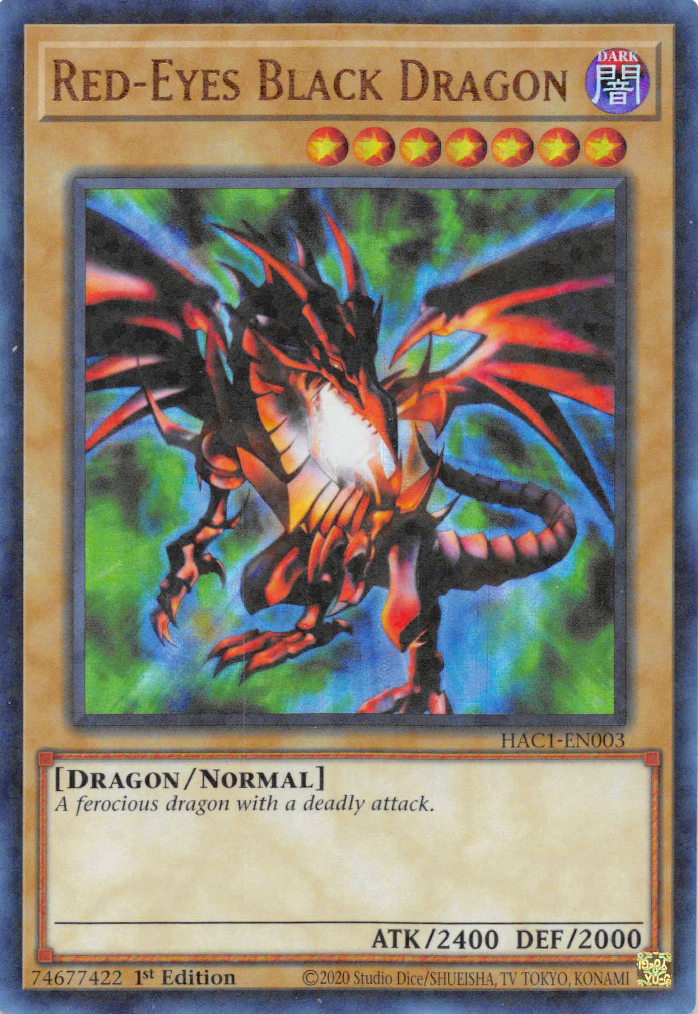 Red-Eyes Black Dragon (Duel Terminal) [HAC1-EN003] Parallel Rare | Gaming Infinity