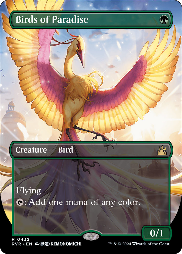 Birds of Paradise (Anime Borderless) [Ravnica Remastered] | Gaming Infinity