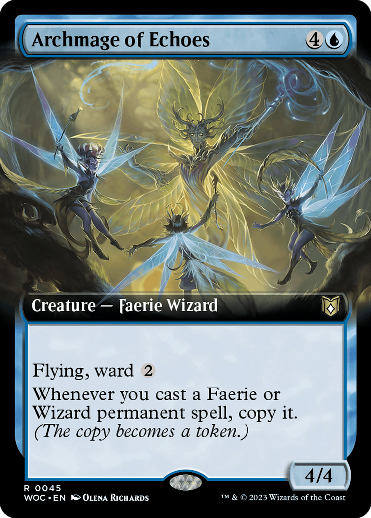 Archmage of Echoes (Extended Art) [Wilds of Eldraine Commander] | Gaming Infinity