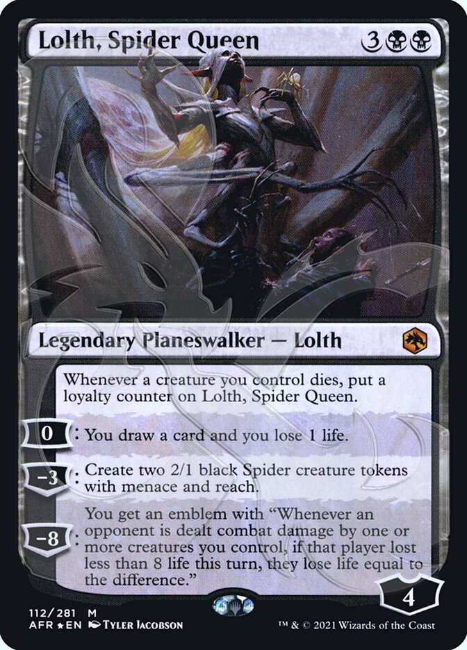 Lolth, Spider Queen (Ampersand Promo) [Dungeons & Dragons: Adventures in the Forgotten Realms Promos] | Gaming Infinity