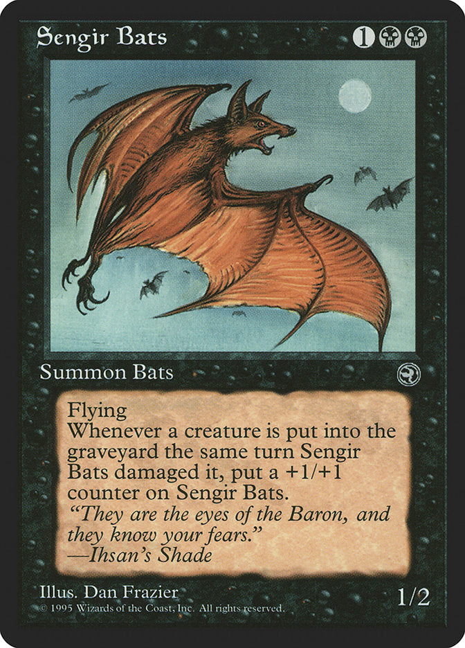 Sengir Bats (Ihsan's Shade Flavor Text) [Homelands] | Gaming Infinity