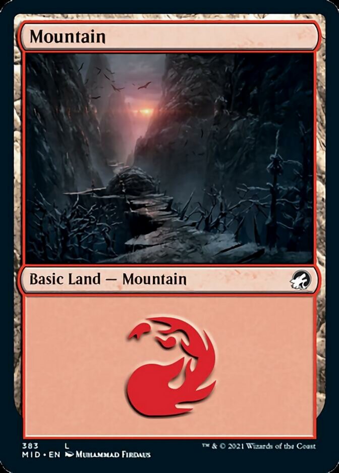 Mountain (383) [Innistrad: Midnight Hunt] | Gaming Infinity