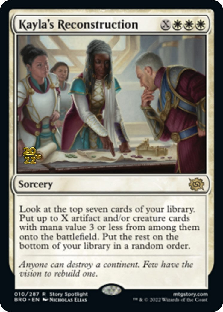 Kayla's Reconstruction [The Brothers' War: Prerelease Promos] | Gaming Infinity
