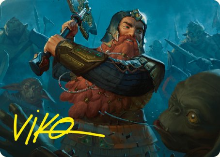 Gimli, Counter of Kills Art Card (10/81) [The Lord of the Rings: Tales of Middle-earth Art Series] | Gaming Infinity