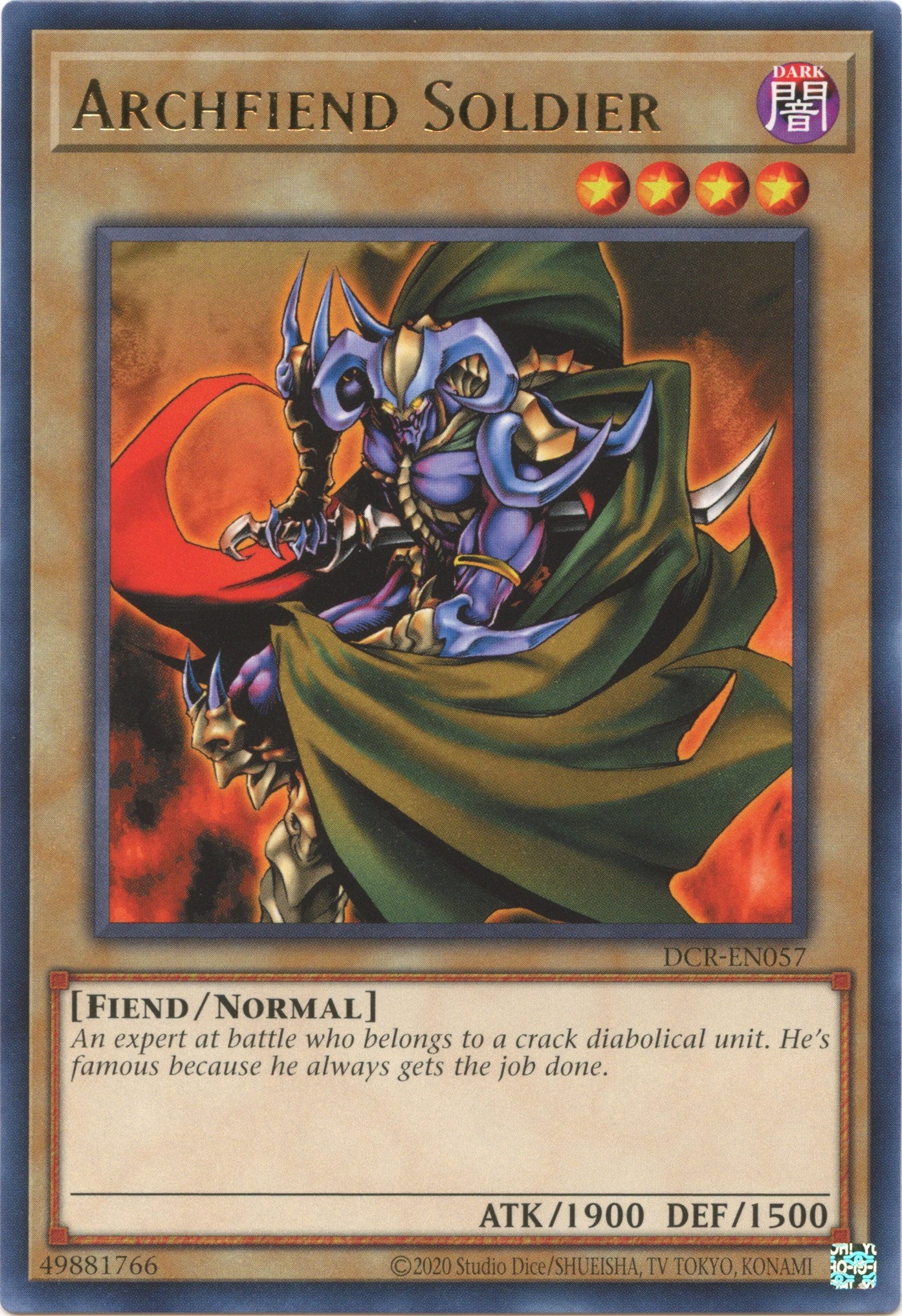 Archfiend Soldier (25th Anniversary) [DCR-EN057] Rare | Gaming Infinity