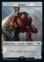 Astartes Warrior // Robot Double-sided Token (Surge Foil) [Universes Beyond: Warhammer 40,000 Tokens] | Gaming Infinity