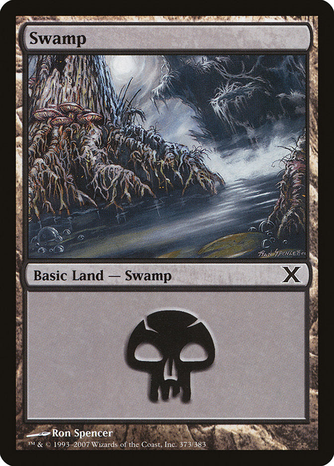 Swamp (373) [Tenth Edition] | Gaming Infinity