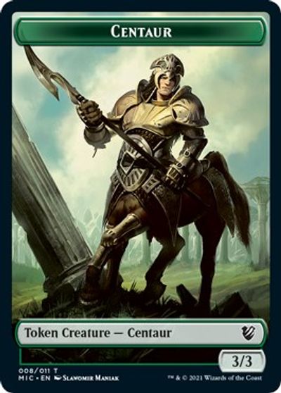 Centaur // Wolf Double-Sided Token [Innistrad: Midnight Hunt Commander Tokens] | Gaming Infinity