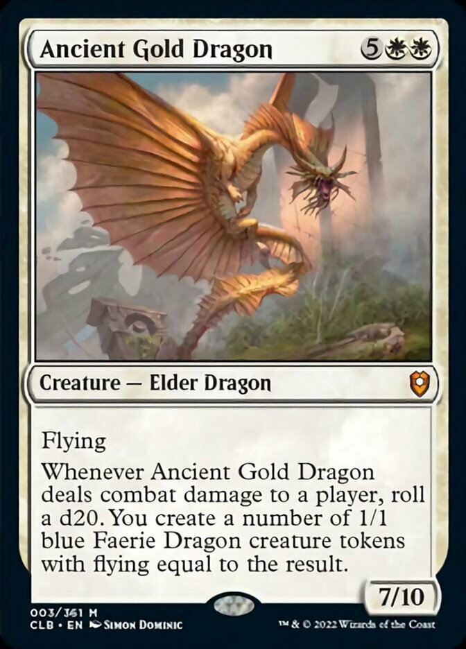 Ancient Gold Dragon [Commander Legends: Battle for Baldur's Gate] | Gaming Infinity