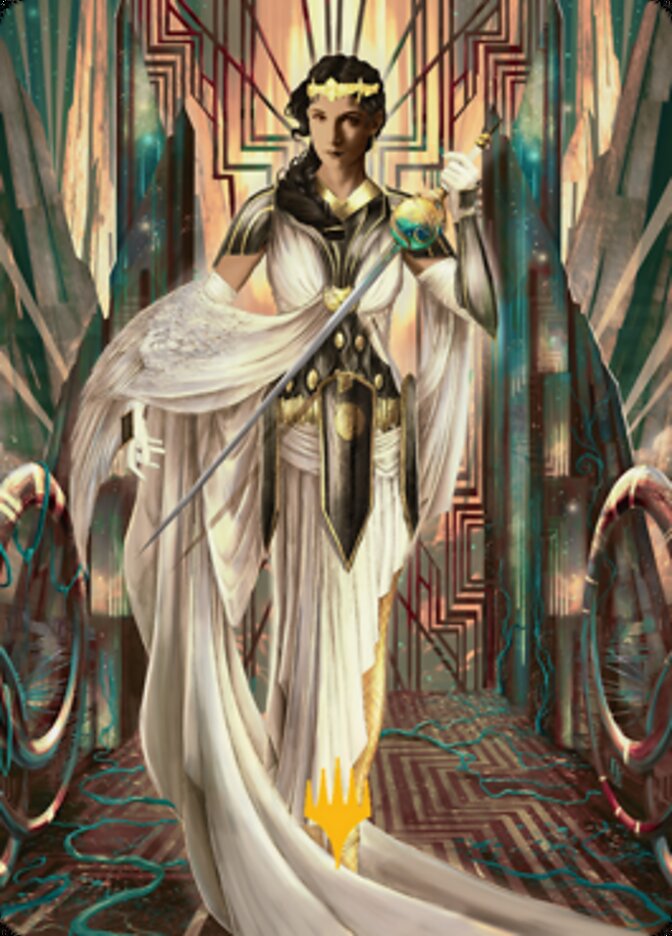 Elspeth Resplendent 2 Art Card (Gold-Stamped Signature) [Streets of New Capenna Art Series] | Gaming Infinity