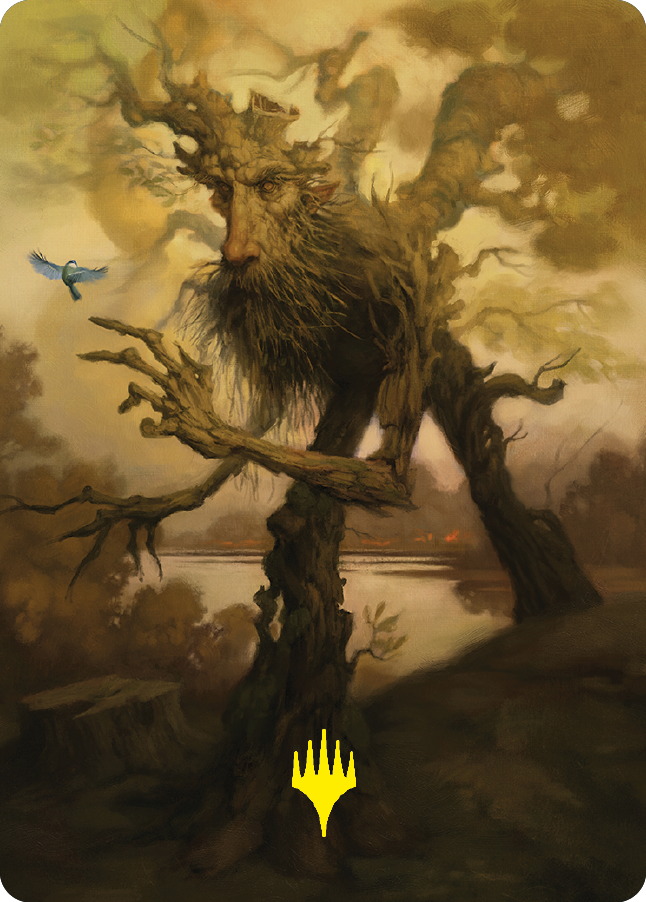 Treefolk Token Art Card (Gold-Stamped Signature) [The Lord of the Rings: Tales of Middle-earth Art Series] | Gaming Infinity