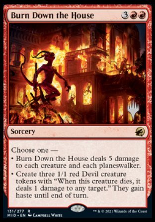 Burn Down the House (Promo Pack) [Innistrad: Midnight Hunt Promos] | Gaming Infinity