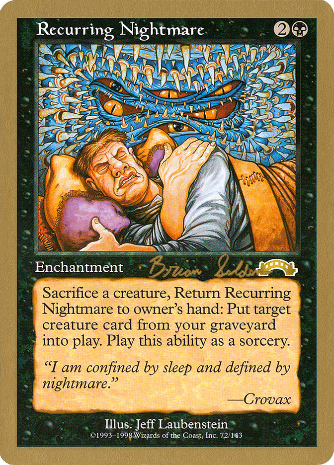 Recurring Nightmare (Brian Selden) [World Championship Decks 1998] | Gaming Infinity