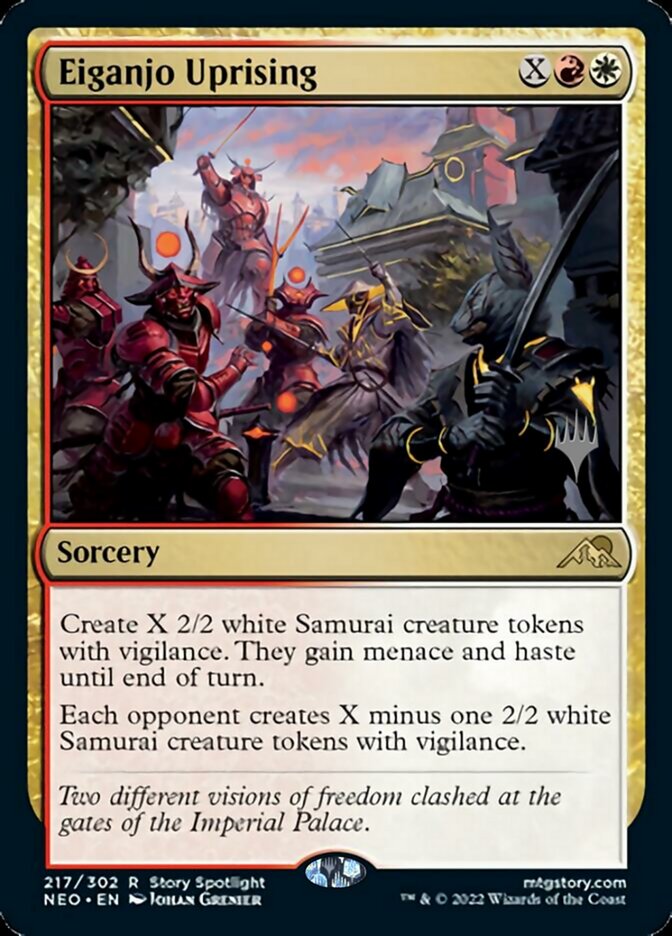 Eiganjo Uprising (Promo Pack) [Kamigawa: Neon Dynasty Promos] | Gaming Infinity