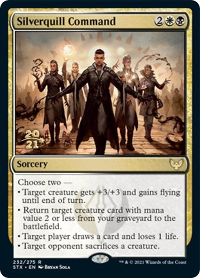 Silverquill Command [Strixhaven: School of Mages Prerelease Promos] | Gaming Infinity