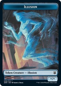 Illusion // Plant Double-sided Token [Zendikar Rising Tokens] | Gaming Infinity