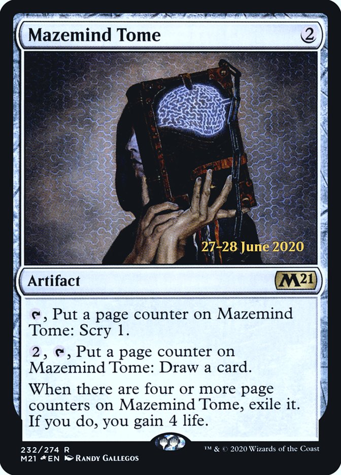 Mazemind Tome  [Core Set 2021 Prerelease Promos] | Gaming Infinity