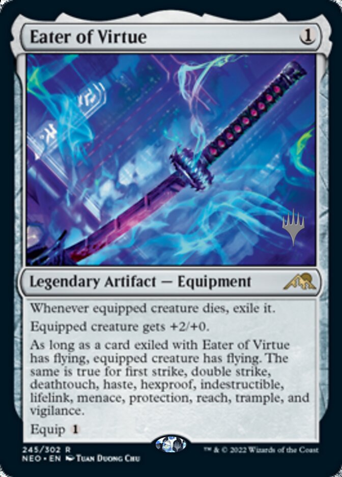 Eater of Virtue (Promo Pack) [Kamigawa: Neon Dynasty Promos] | Gaming Infinity