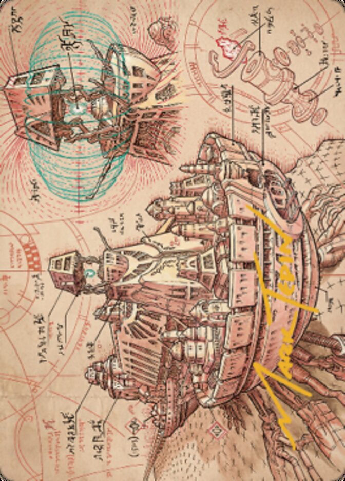 Defense Grid Art Card (Gold-Stamped Signature) [The Brothers' War Art Series] | Gaming Infinity