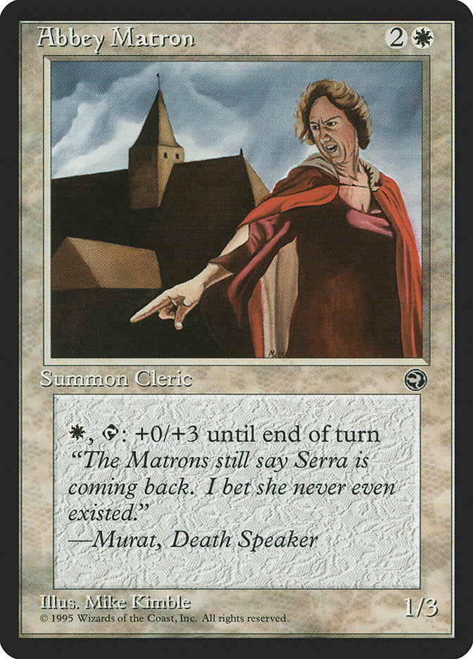 Abbey Matron (Murat Flavor Text) [Homelands] | Gaming Infinity