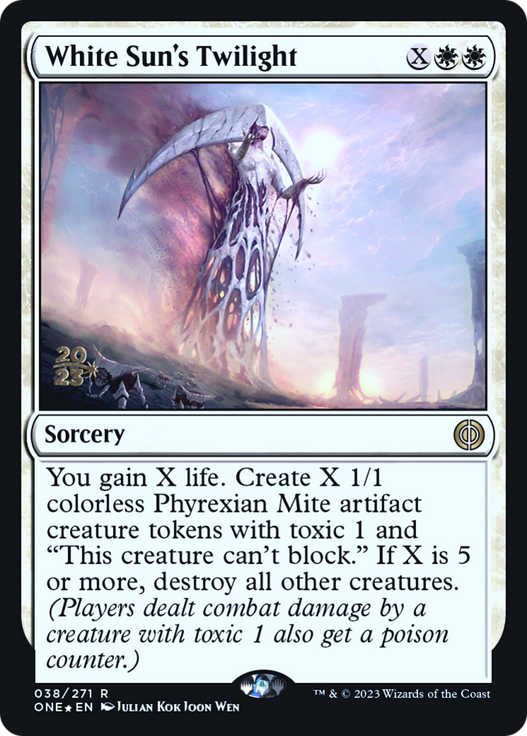 White Sun's Twilight [Phyrexia: All Will Be One Prerelease Promos] | Gaming Infinity