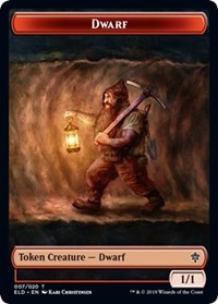 Dwarf // Food (17) Double-sided Token [Throne of Eldraine Tokens] | Gaming Infinity