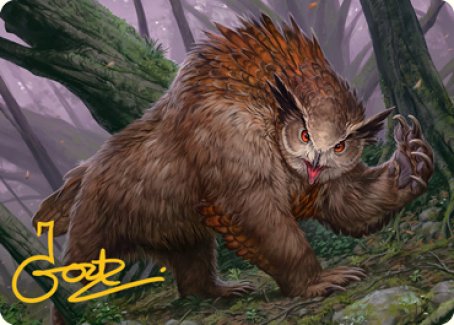 Owlbear Art Card (Gold-Stamped Signature) [Dungeons & Dragons: Adventures in the Forgotten Realms Art Series] | Gaming Infinity